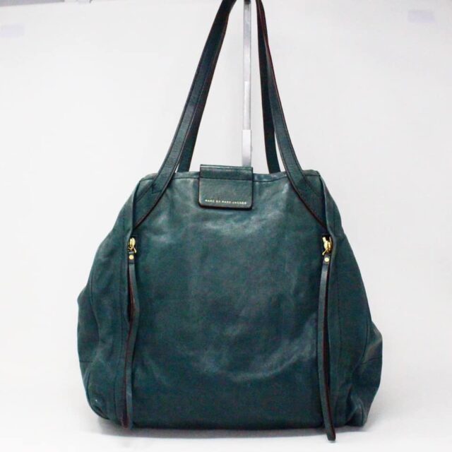 MARC JACOBS 32911 Teal Leather Handbag 1