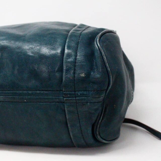 MARC JACOBS 32911 Teal Leather Handbag 4