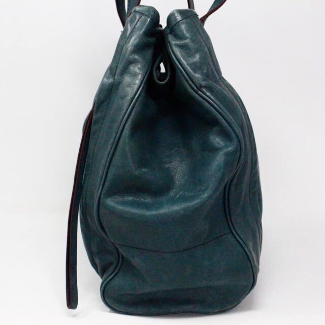 MARC JACOBS 32911 Teal Leather Handbag 6