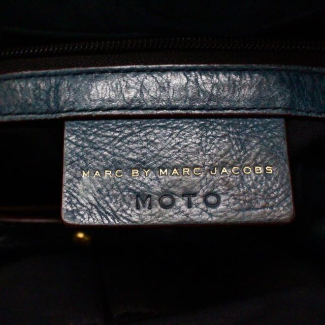 MARC JACOBS 32911 Teal Leather Handbag 8