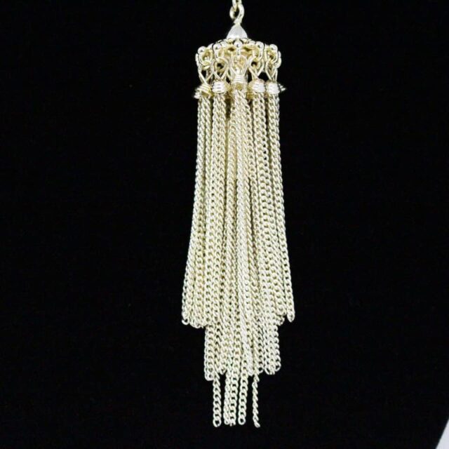 KENDRA SCOTT 33572 Rayne White Pearl Stone Tassel Necklace 3