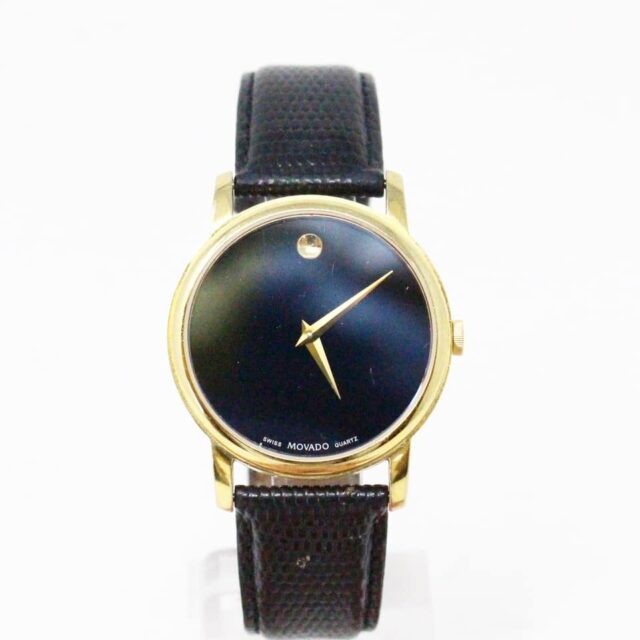 MOVADO MCA018 Black Leather Watch 1