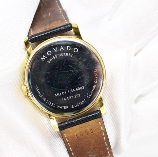 MOVADO MCA018 Black Leather Watch 5