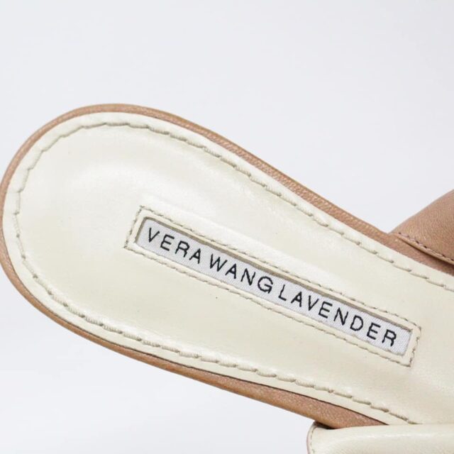 VERA WANG 33502 Pink Lavender Label Slingback Peep Toe Flats US 7.5 EU 37.7 7