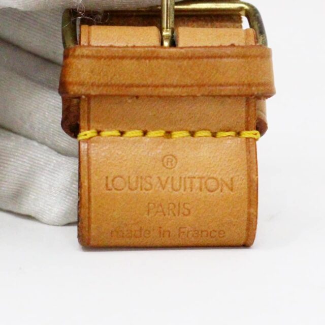 LOUIS VUITTON MCA131 Vachetta Leather Luggage Poignet 5