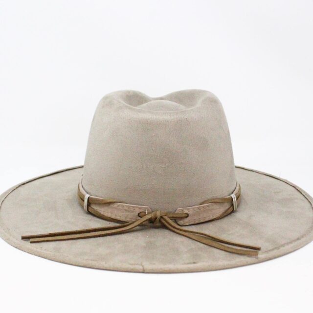 MCA119 Georgia Taupe Suede Rancher Hat 2