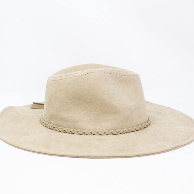 MCA121 Ivory Suede Flop Hat 4