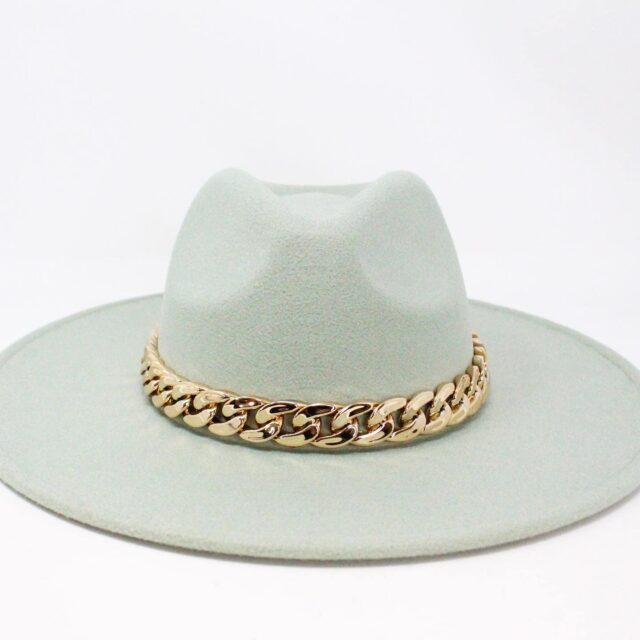 MCA122 Mint Chain Link Suede Hat 1
