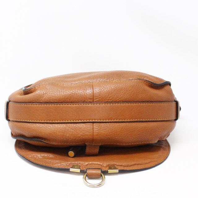 CHLOE 31633 Brown Leather Medium Marcie Flap Shoulder Bag 3