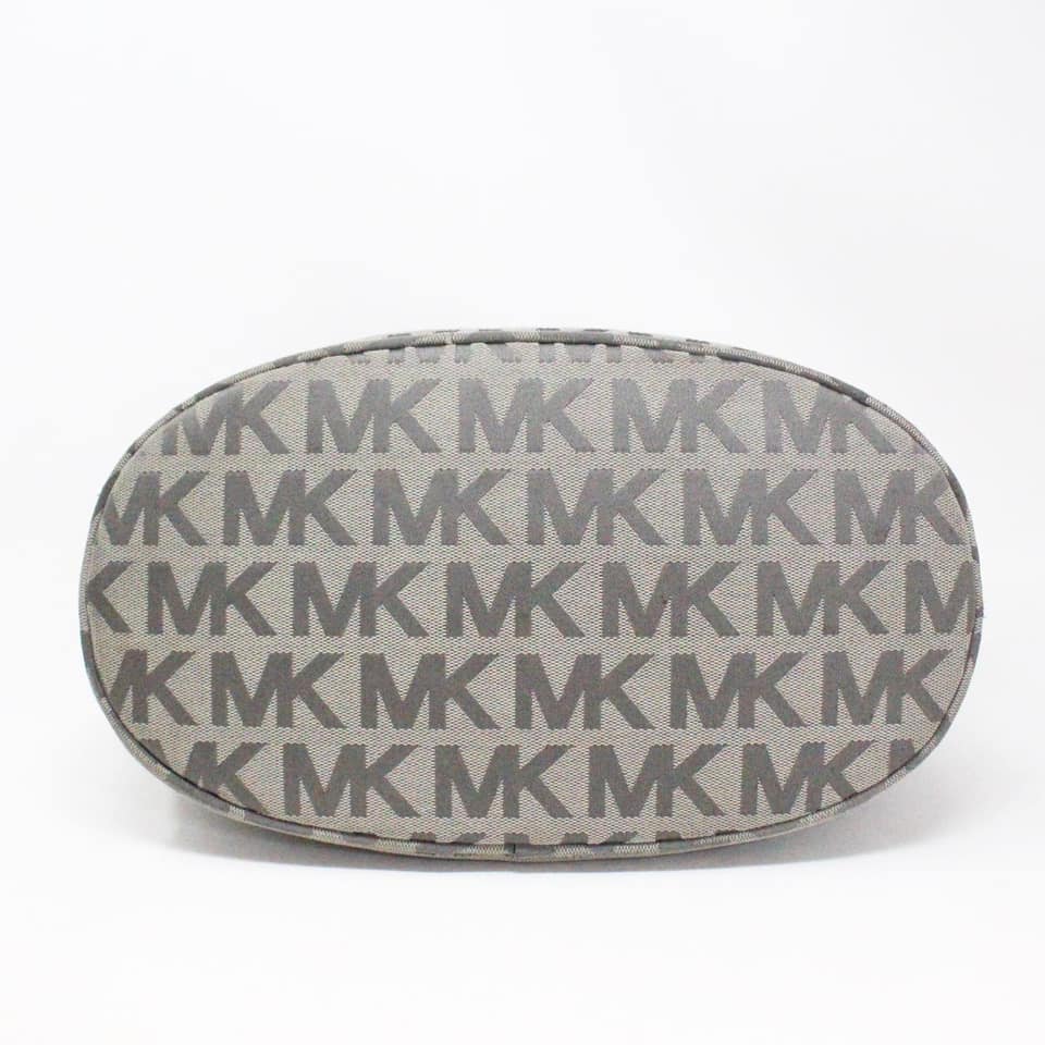 Michael Kors Emry Mk Logo Coated Canvas Tote Bag 30h6te4t3v In