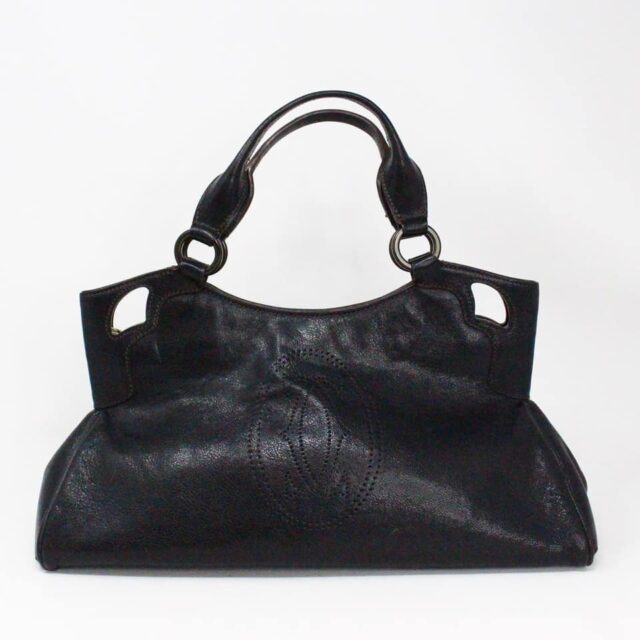 CARTIER 35462 Black Leather Marcello Tote Bag 1