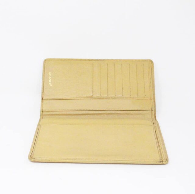 CHANEL MCA 186 Long Yellow Leather Wallet 6