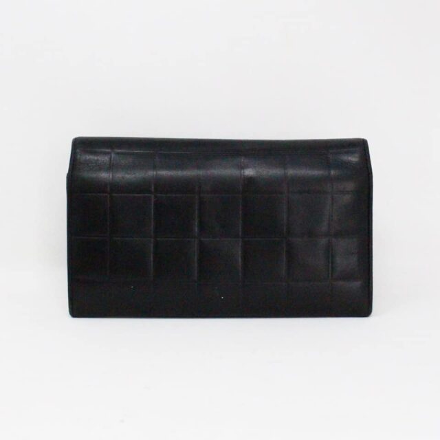 CHANEL MCA184 Black Lambskin Quilted Wallet 2