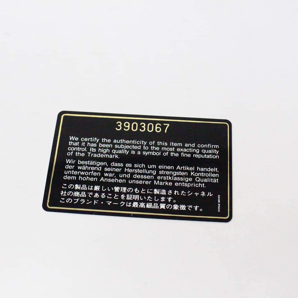 CHANEL #MCA190-35409 Black Patent Leather Demi Ronde 19 Pouch