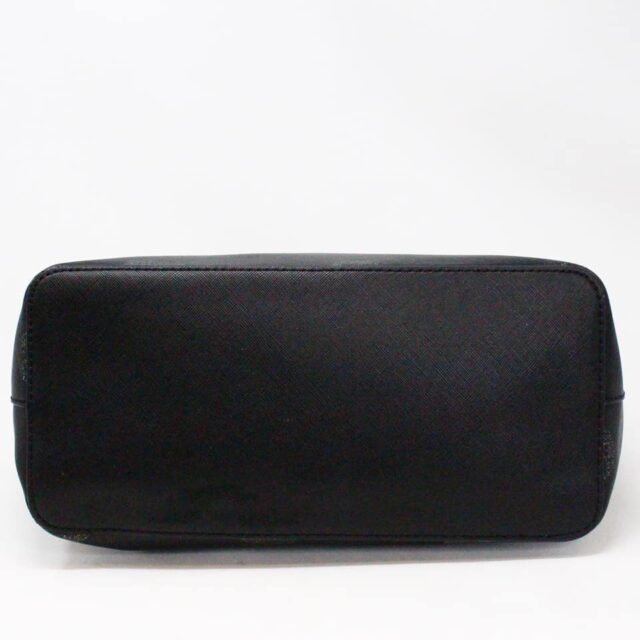 KATE SPADE 35464 Black Saffiano Leather Polka Dot Small Tote Bag 5
