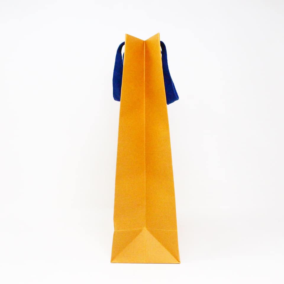 LOUIS VUITTON Authentic Paper Shopping Bag Medium Orange SIZE 14 x 10 X  4.25
