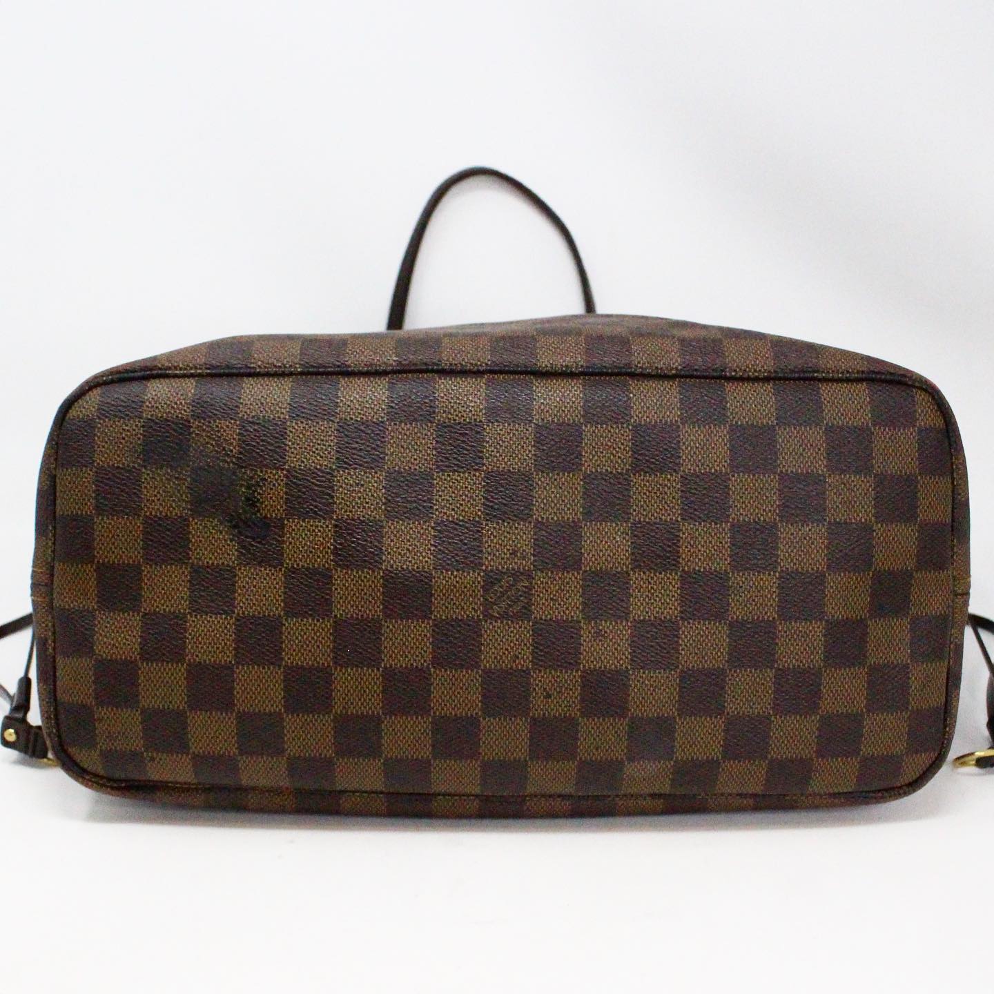 Louis Vuitton Neverfull Damier Ebene Mm Brown Canvas Tote