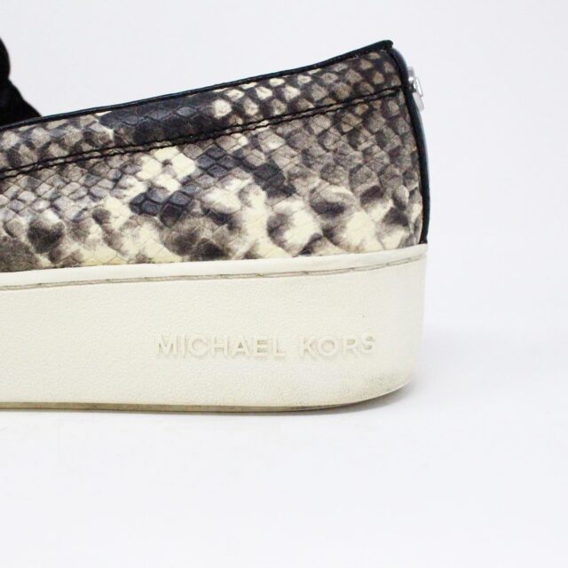 MICHAEL KORS 35530 Trent Snake Print Pom Pom Slip On Sneakers US 6.5 EU 36. 7