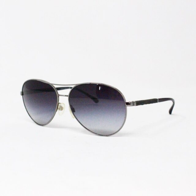 CHANEL 35401 Black Aviator Sunglasses 1