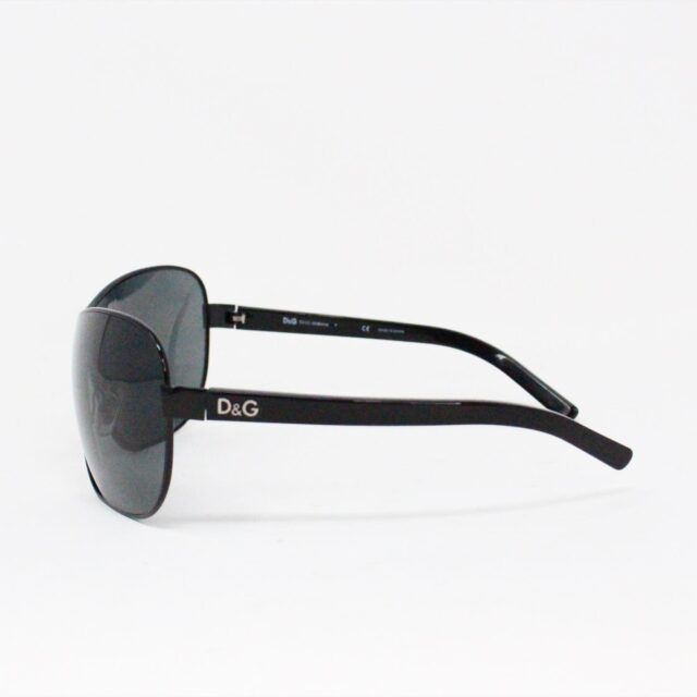DOLCE GABBANA MCA215 Black Shield Sunglasses 2