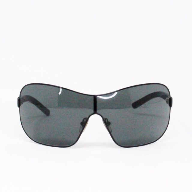 DOLCE GABBANA MCA215 Black Shield Sunglasses 7