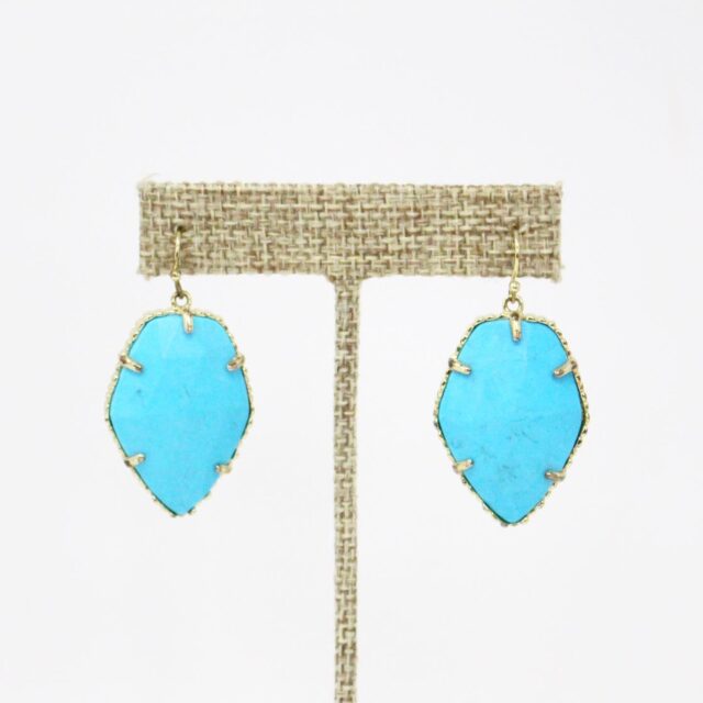 KENDRA SCOTT 36141 14K Gold Plated Alexandra Earrings in Turquoise 2