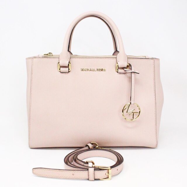 MICHAEL KORS 36063 Blush Pink Saffiano Leather Handbag with Strap 1