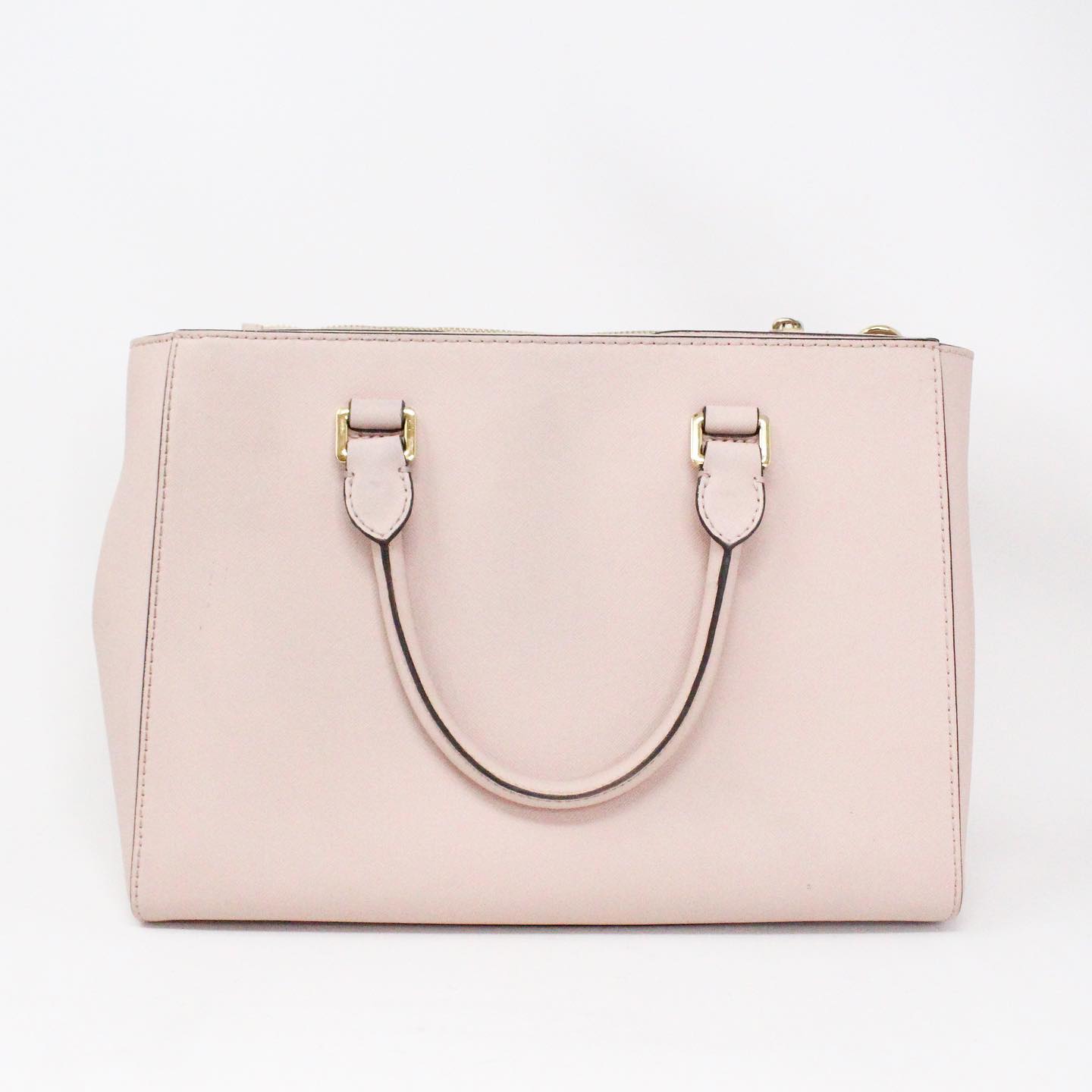 plafond IJver Arabisch ON SALE* MICHAEL KORS #36063 Blush Pink Saffiano Leather Handbag with Strap  – ALL YOUR BLISS