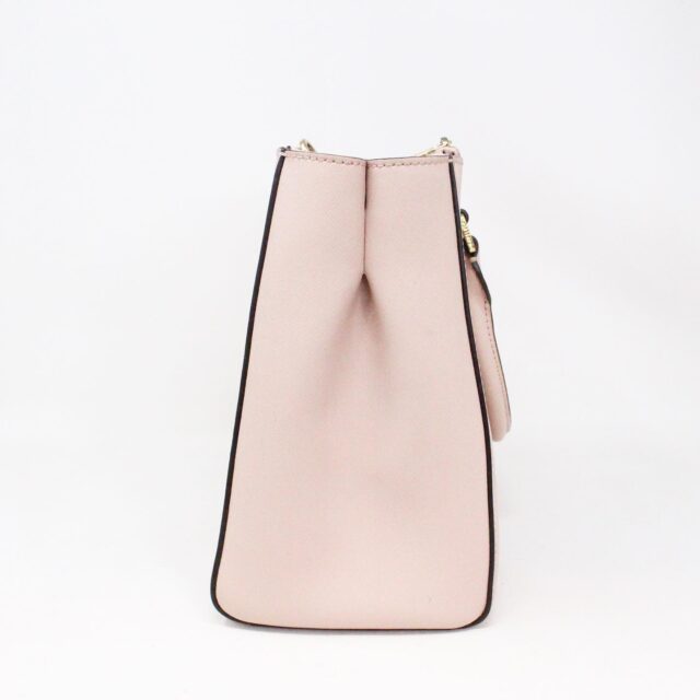 MICHAEL KORS 36063 Blush Pink Saffiano Leather Handbag with Strap 4