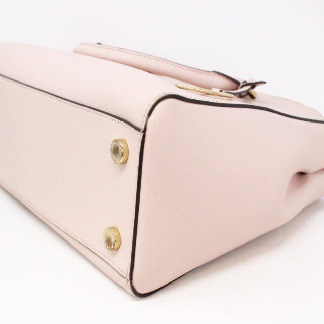 MICHAEL KORS 36063 Blush Pink Saffiano Leather Handbag with Strap 6