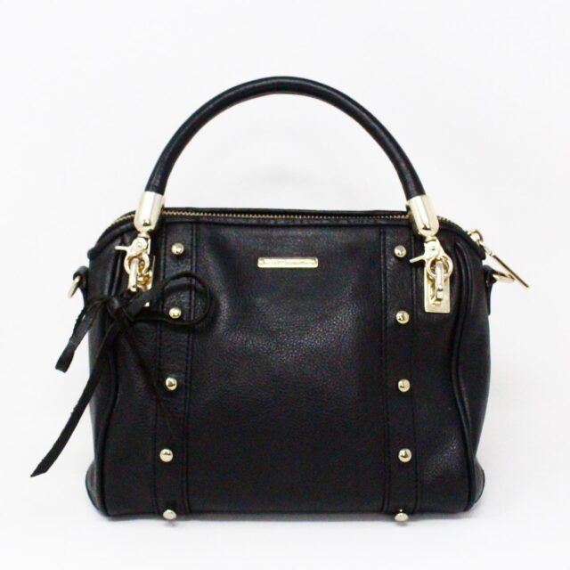 REBECCA MINKOFF 36268 Black Genuine Leather Mini Handbag 1