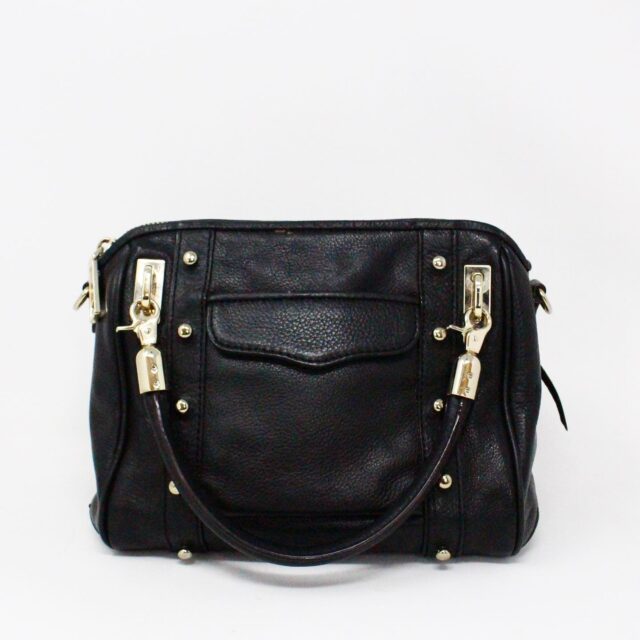 REBECCA MINKOFF 36268 Black Genuine Leather Mini Handbag 2