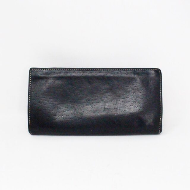 SALVATORE FERRAGAMO 36216 Black Leather Long Wallet 2