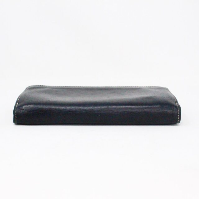 SALVATORE FERRAGAMO 36216 Black Leather Long Wallet 4