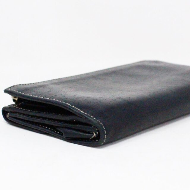 SALVATORE FERRAGAMO 36216 Black Leather Long Wallet 5
