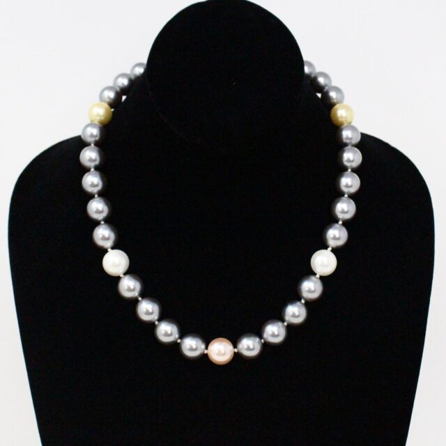 36317 Handmade Genuine Akoya Multi Color Pearl Jewelry Set 2