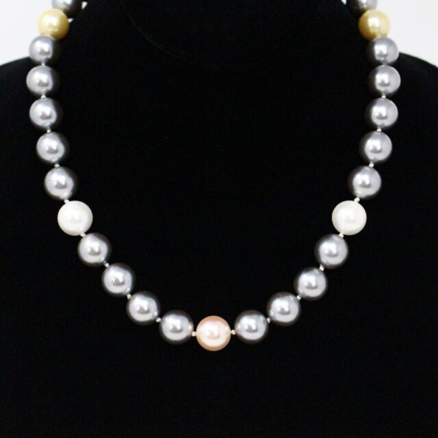 36317 Handmade Genuine Akoya Multi Color Pearl Jewelry Set 3