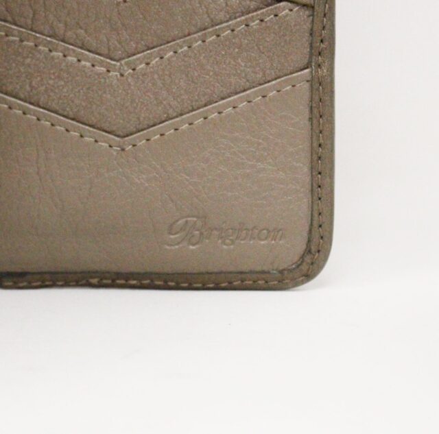 BRIGHTON 36536 Bronze Metallic Leather Bi Fold Wallet 5