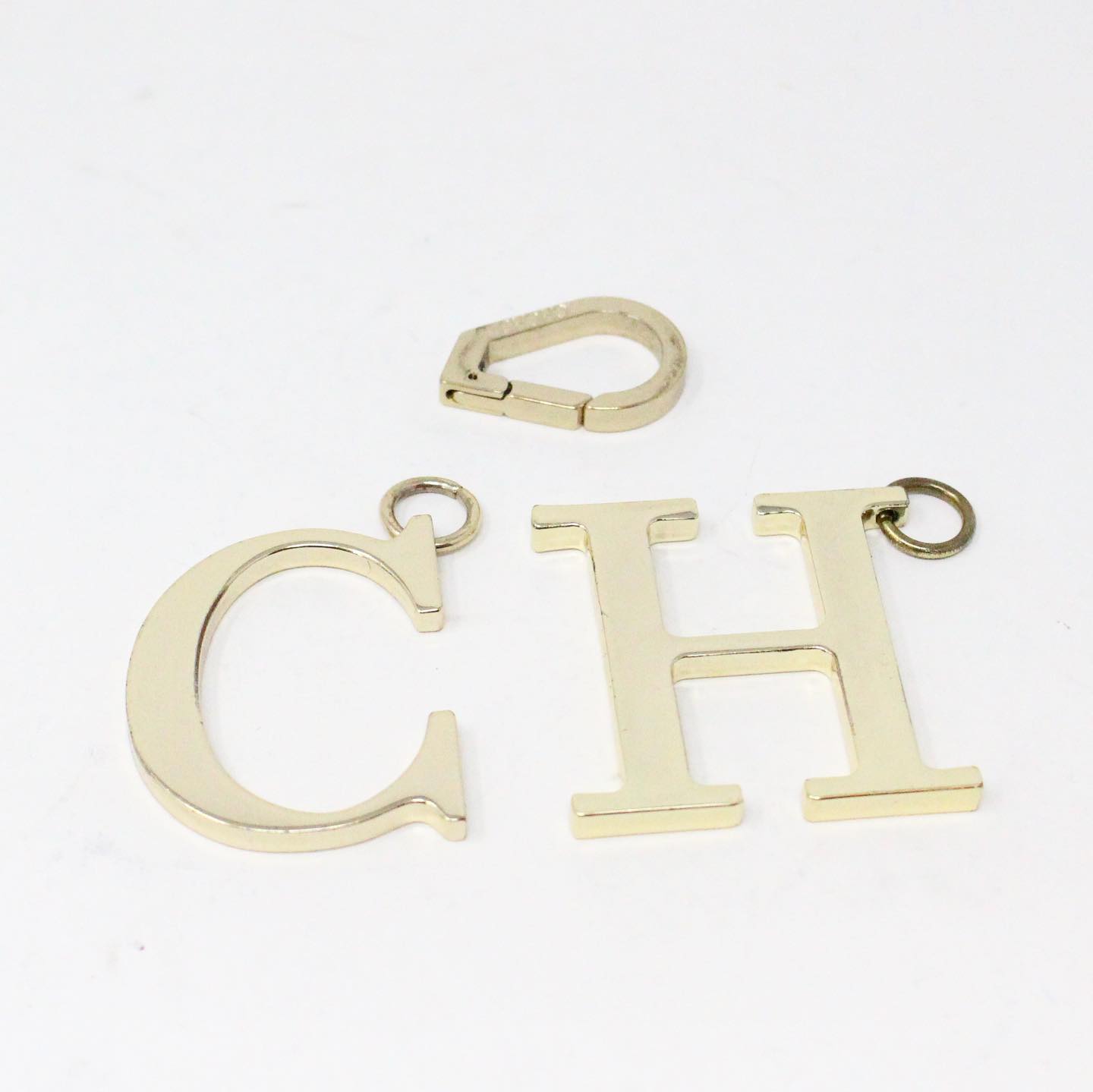  Gold Tone Letter C Keychain for Women Purse Handbags