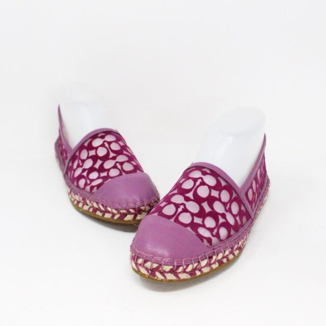 COACH 36734 Lilac Berry Cleo Espadrilles US 6.5 EU 36.5 1