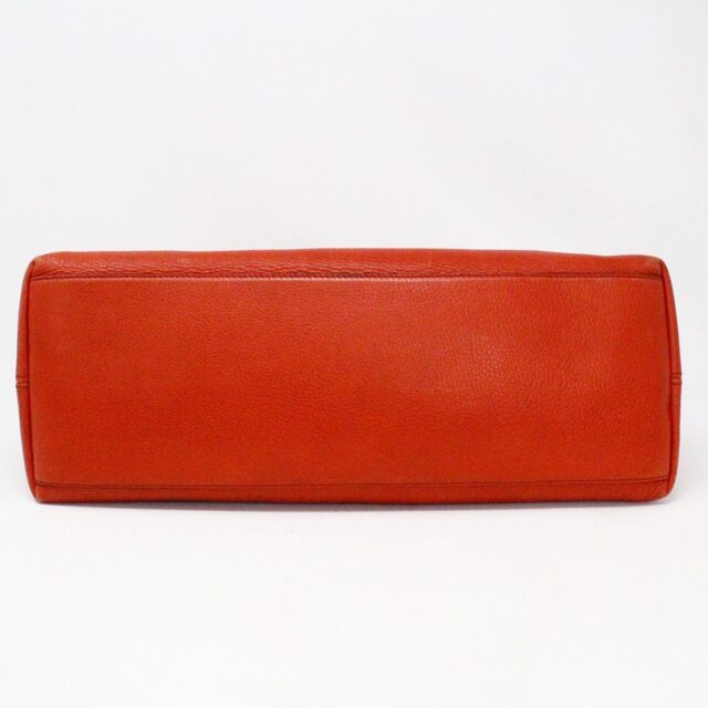 GUCCI 36716 Orange Soho Calfskin Leather Medium Chain Strap Tote Bag 6