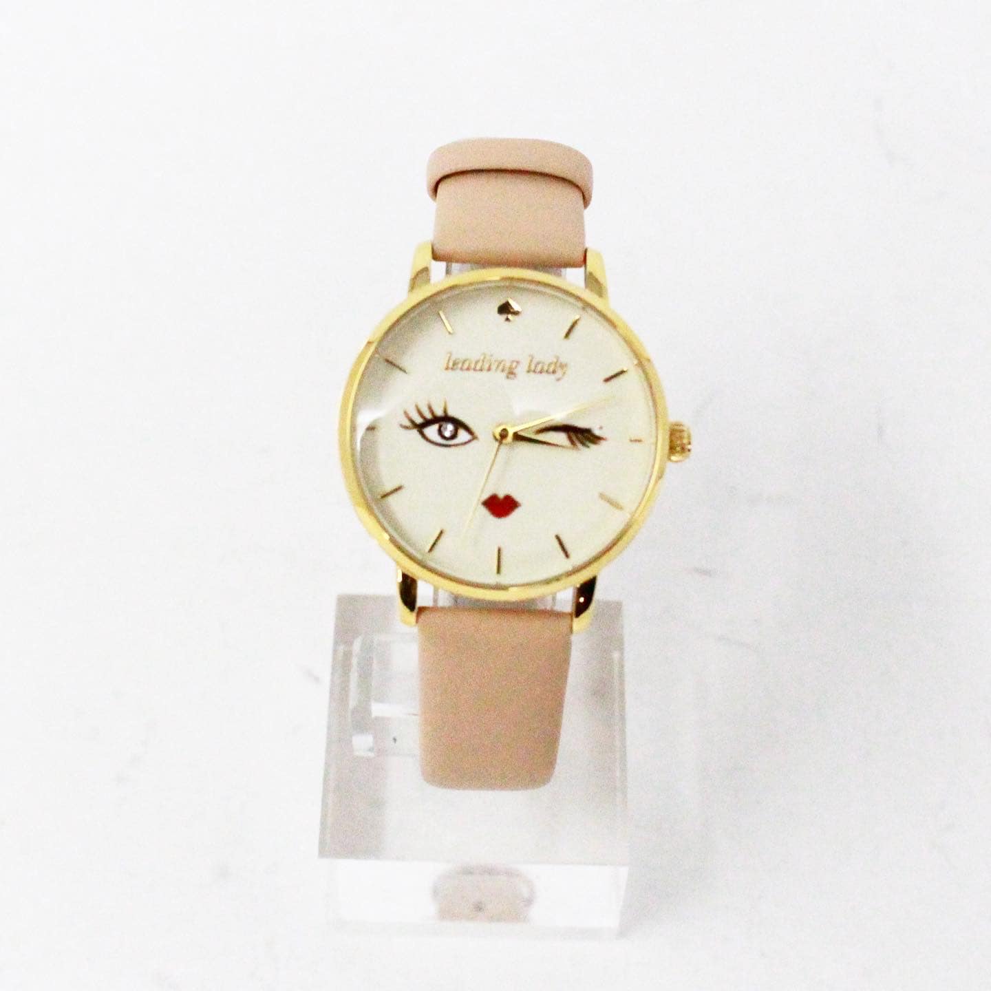 KATE SPADE #37352 Pink Leather Women's Metro Winking Eye Three Hand Watch –  ALL YOUR BLISS