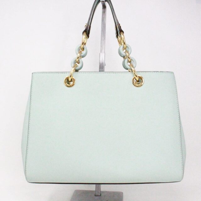 MICHAEL KORS 37334 Light Blue Saffiano Leather Handbag 2