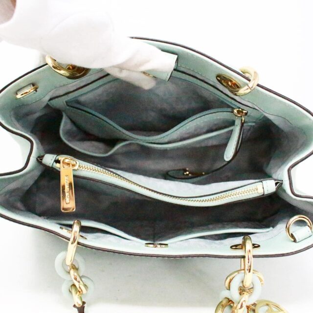 MICHAEL KORS 37334 Light Blue Saffiano Leather Handbag 5