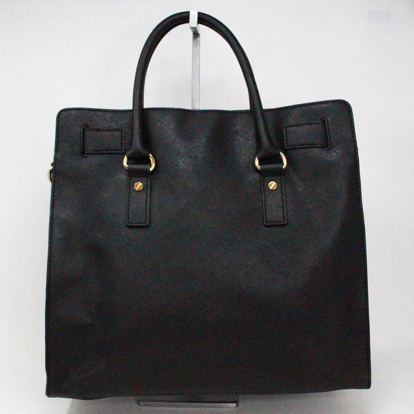 Black Saffiano Leather Tote Bag