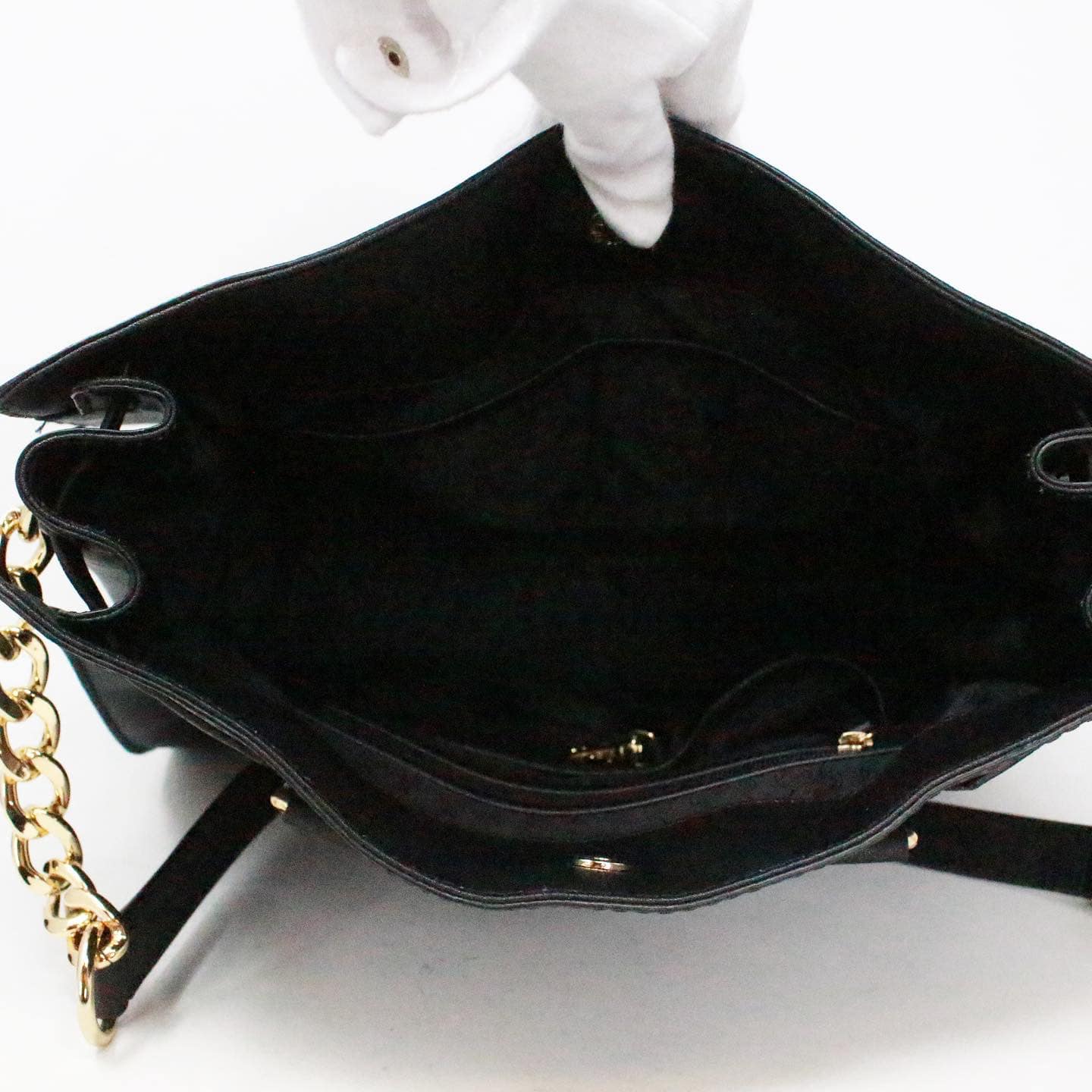 MICHAEL KORS #37348 Black Saffiano Leather Tote Bag