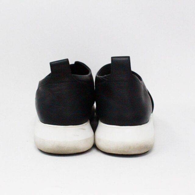 VIA SPIGA 37430 Black Leather Slip On Sneakers US 8 EU 38 c