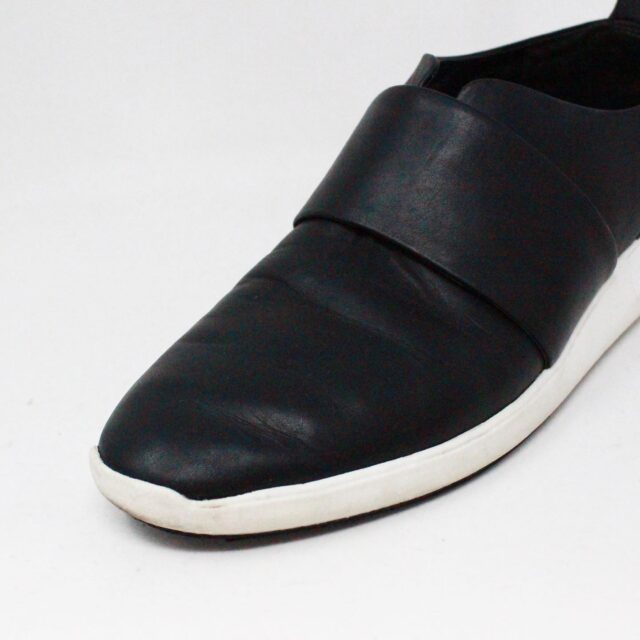 VIA SPIGA 37430 Black Leather Slip On Sneakers US 8 EU 38 e