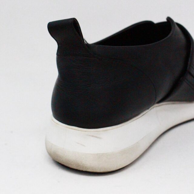 VIA SPIGA 37430 Black Leather Slip On Sneakers US 8 EU 38 f
