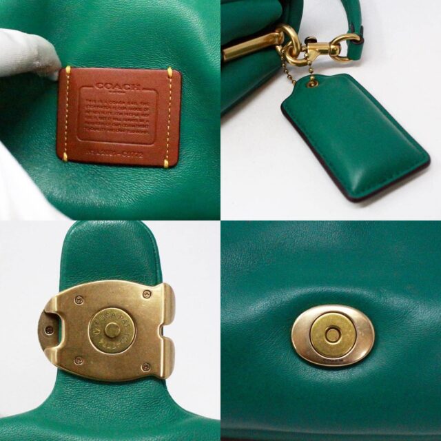 COACH 38294 Green Pillow Tabby Shoulder Bag 26 6
